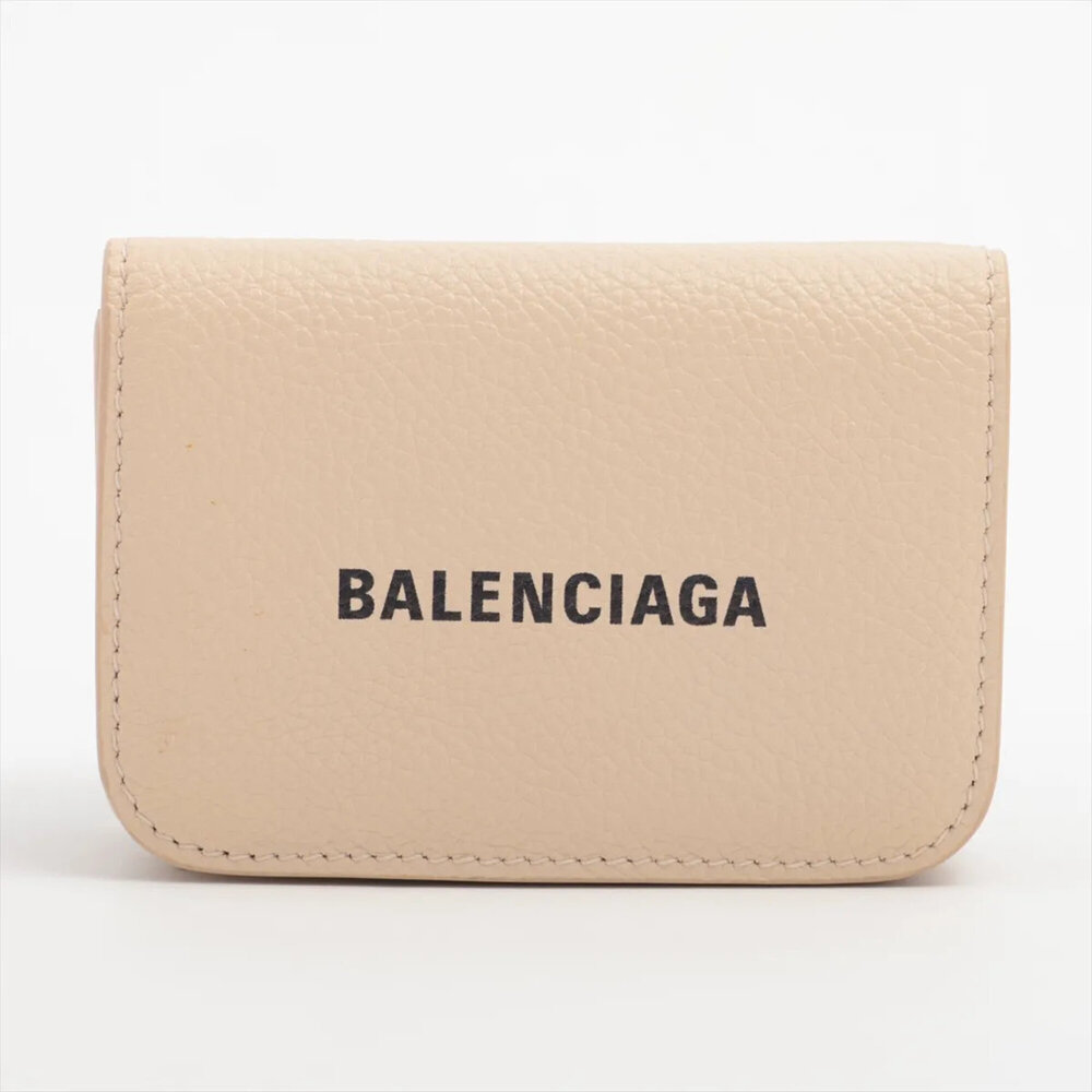 Balenciaga Everyday Cash Mini Wallet 593813 Leather Tri-fold for Women